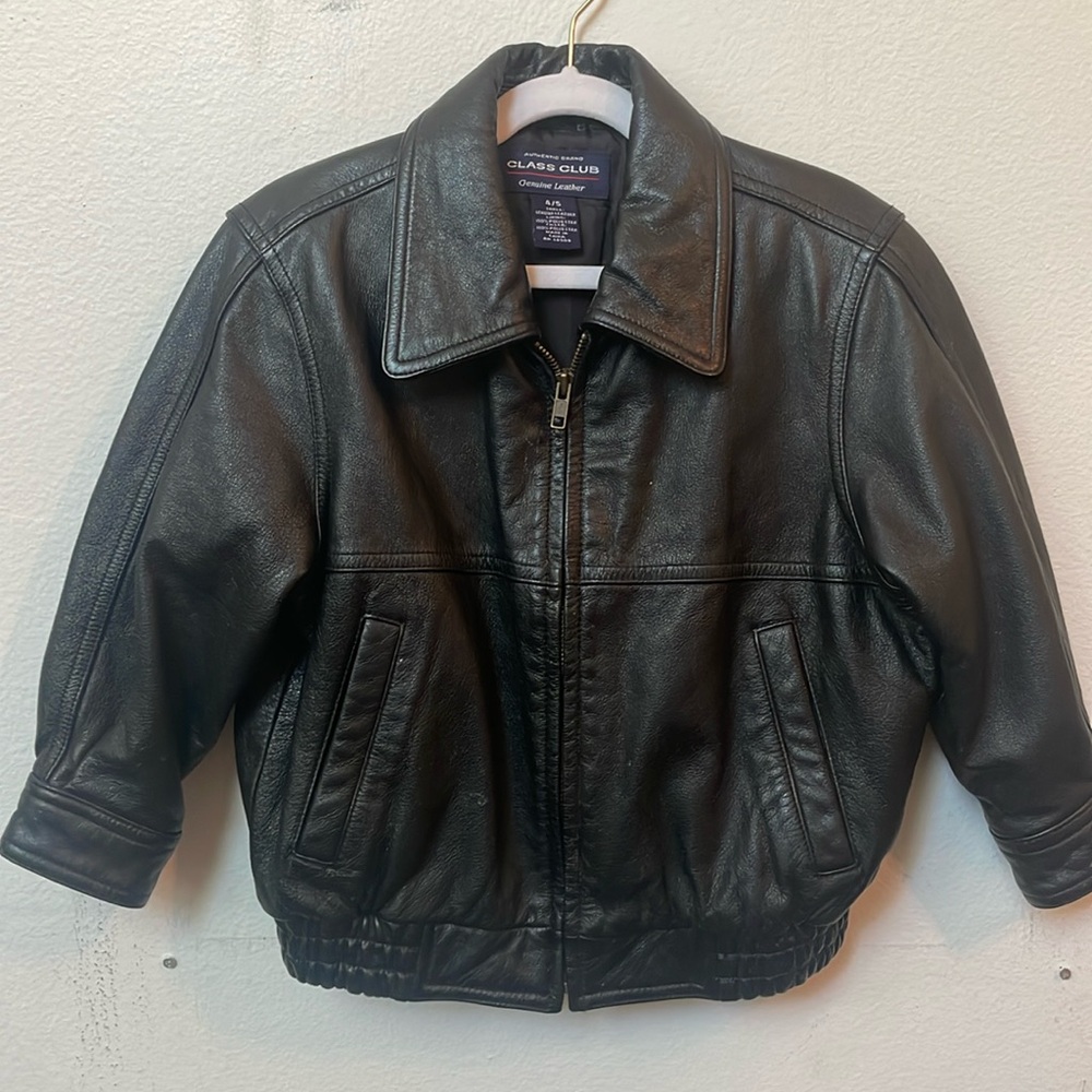 Genuine leather jacket leather